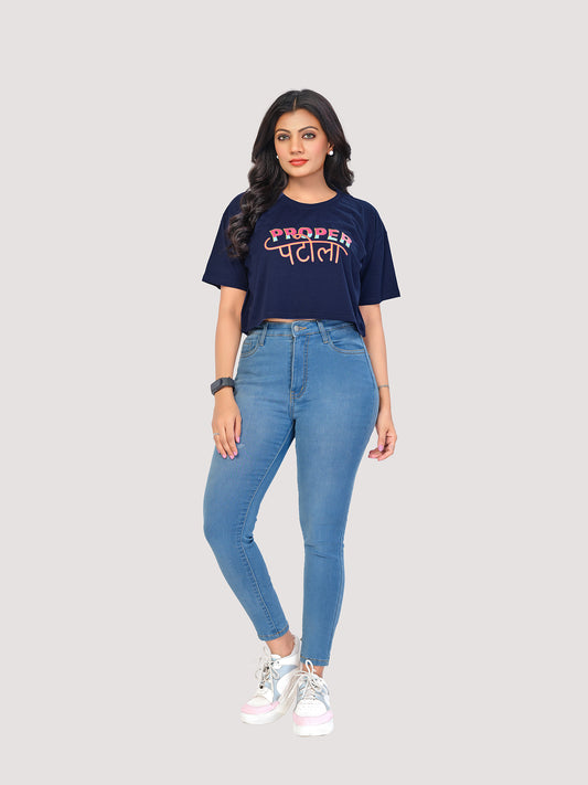 Proper Patola: Women's Oversized Crop-top